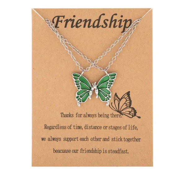 Friendship Butterfly Necklace 🦋 - Picture 2 of 2